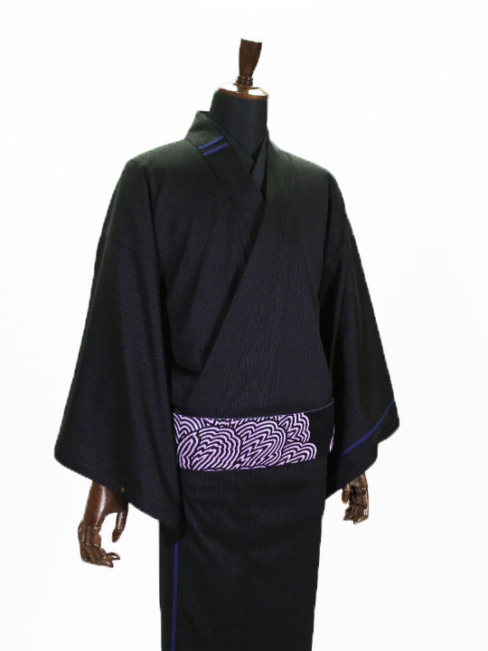 メンズジャージ 小杉縞（クロ×ネイビー×モカ） ジャージキモノ