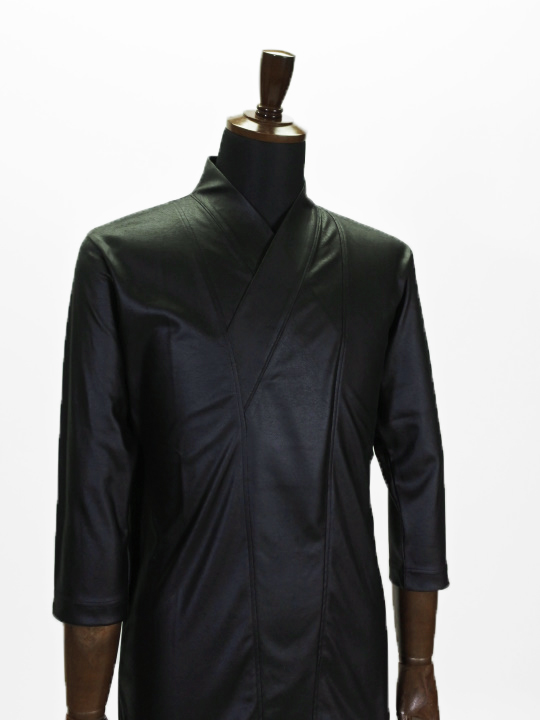 着物衿カットソー エコテックスレザー（ブラック） カットソー JOTARO