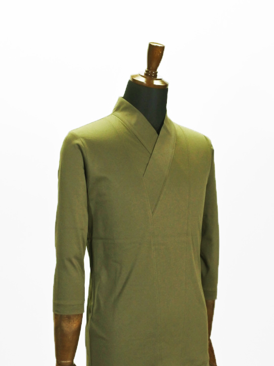 着物衿カットソー スムース26 (カーキ) カットソー JOTARO SAITO