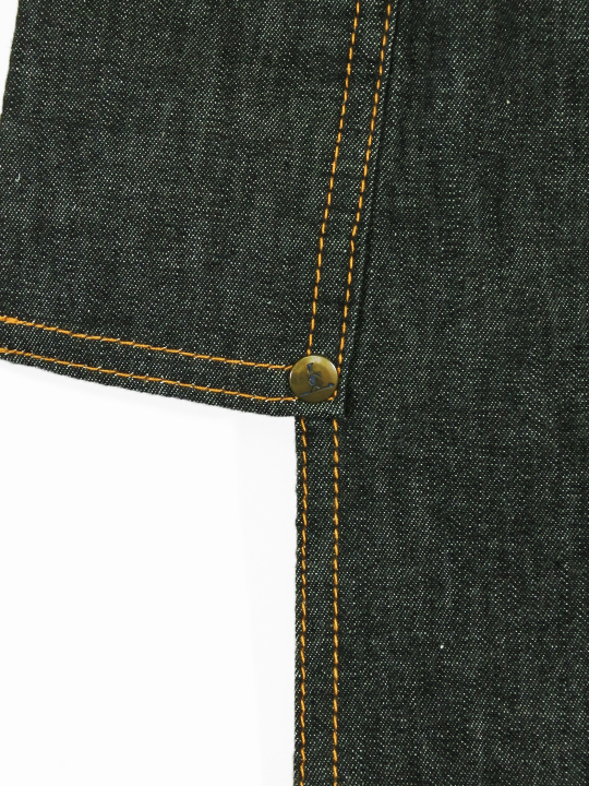 レディースデニム6.5OZ 木立②（BK×金茶）F デニムキモノ JOTARO SAITO