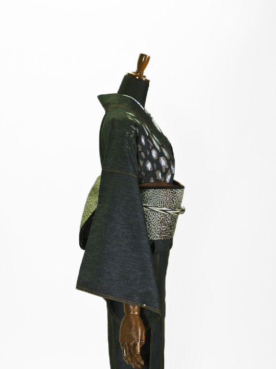 兵児帯 25-01-02アニマル(ベージュ×ブラウン) 兵児帯 JOTARO SAITO