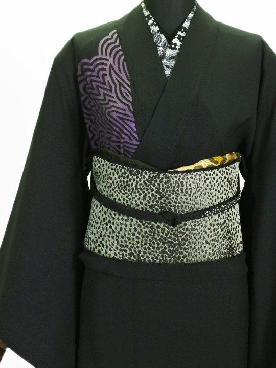 兵児帯 25-01-02アニマル(ベージュ×ブラウン) 兵児帯 JOTARO SAITO