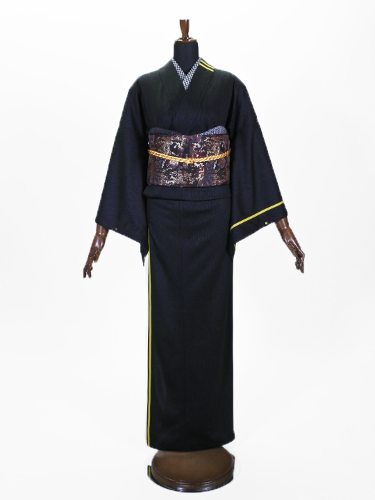 レディースジャージ 小杉縞（クロ×ライム×グレー）F ジャージキモノ