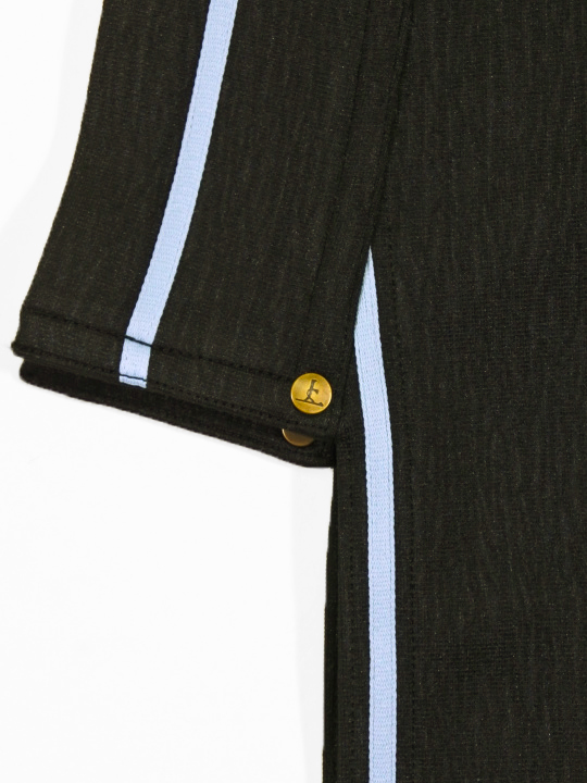 レディースジャージ 小杉縞（クロ×ブルーグレー×ブルー）T ジャージ