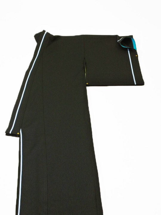半額☆新品☆定価19,613　Lサイズ　半袖ジャージ　水玉　黒系　パンダーニ レディースジャージ 小杉縞（クロ×ブルー×グレー）T ジャージ