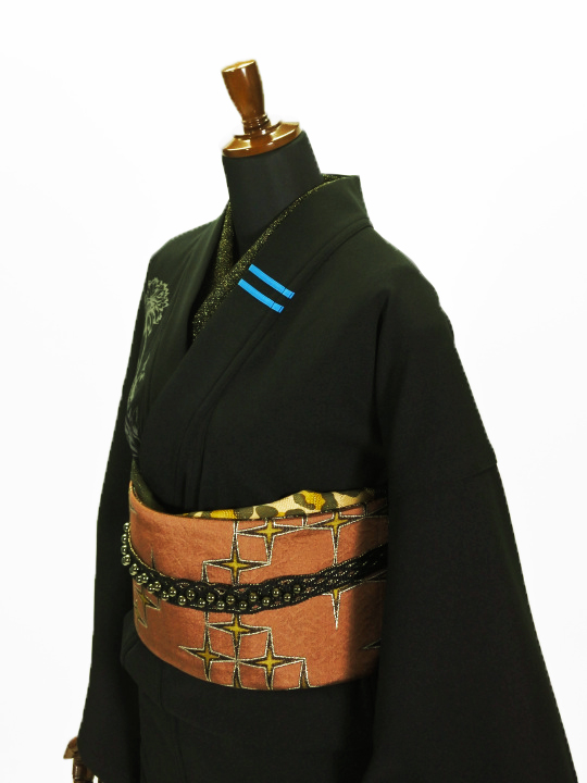 レディースジャージ フラワー・レオパード①（クロ×ターコイズ）F