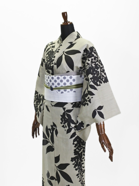 浴衣プレタ 浴衣・上太郎 18-07 洋花シルエット (プレタ) 浴衣 JOTARO SAITO
