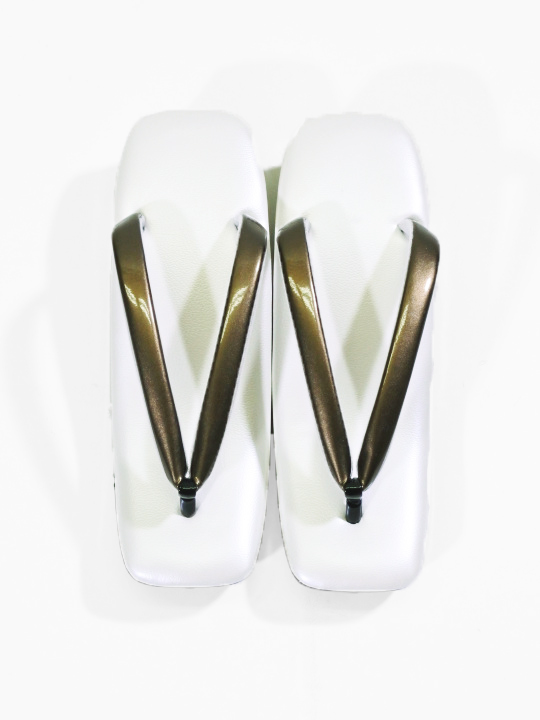 レディース草履 カラー2段(クロ×シロ×クロ) 草履 JOTARO SAITO